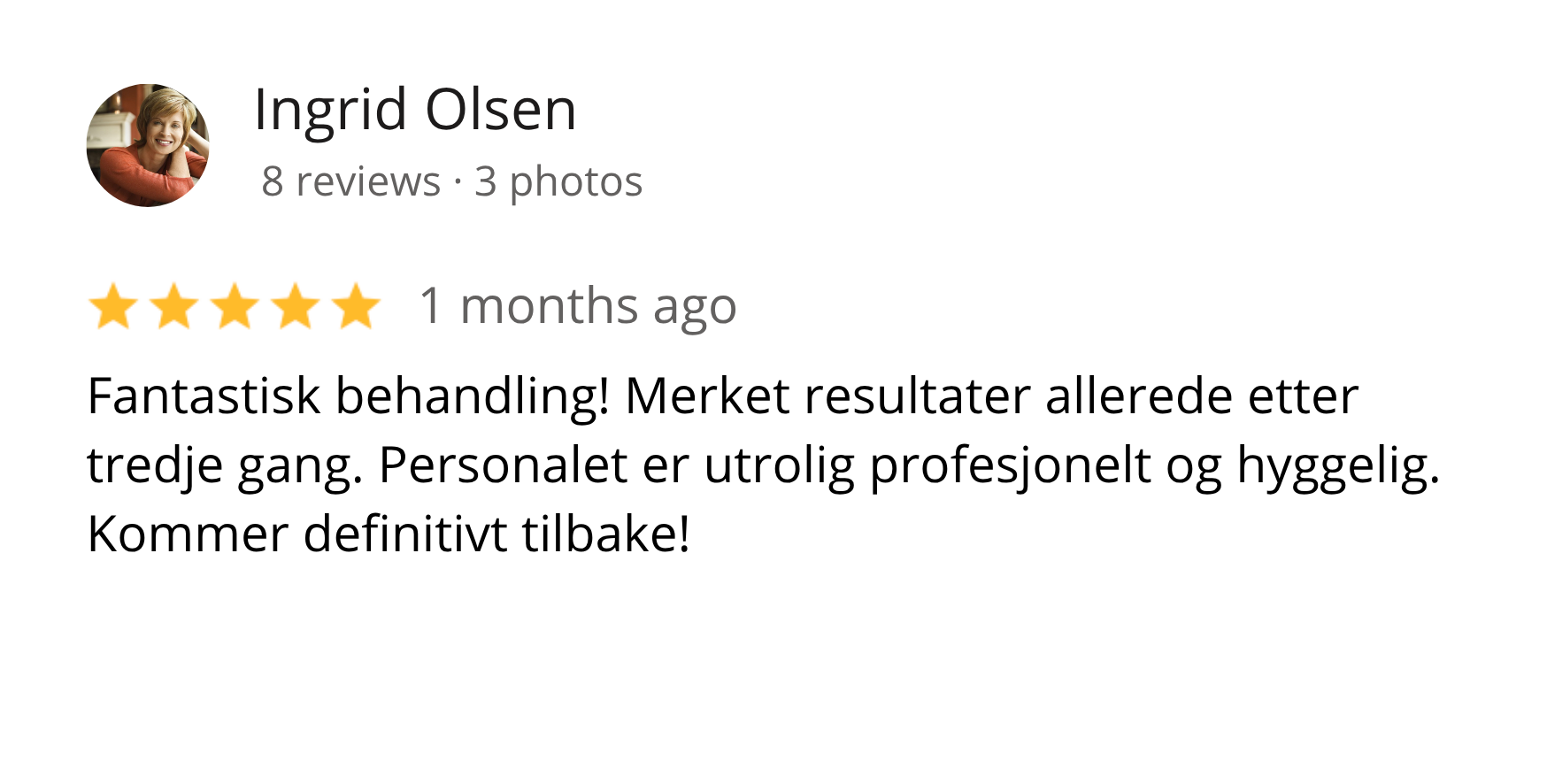 Kundeomtale 1